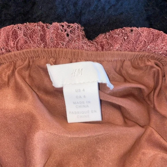 Brown Lace Two-Piece Set - Picture 3 of 5